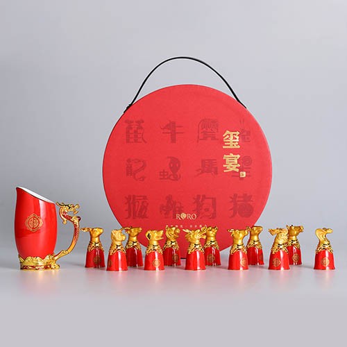 酒具（十二生肖陶瓷搖酒器套裝）