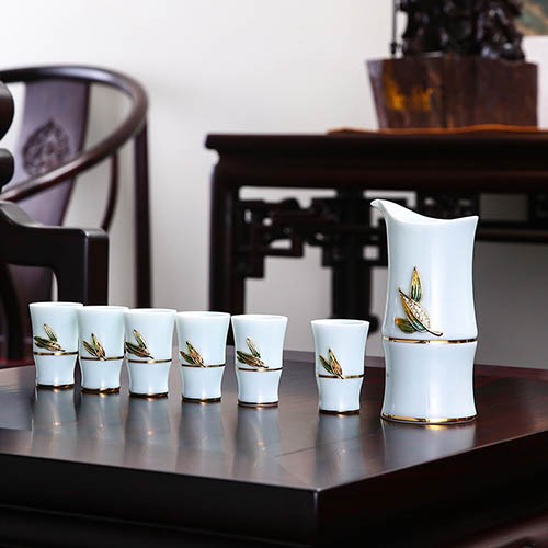 酒具（竹報(bào)平安）
